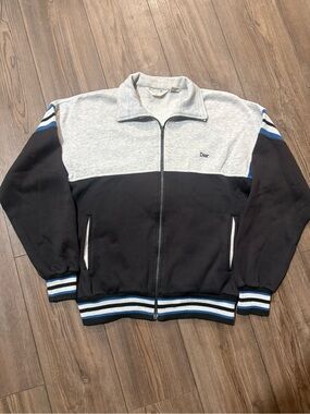 Vintage Christian Dior Monsieur Full Zip Track Jacket Colorblock Medium